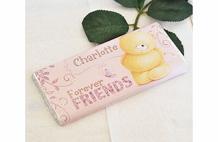 Personalised Forever Friends Female Chocolate Bar