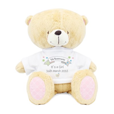 Personalised Forever Friends New Born Bear
