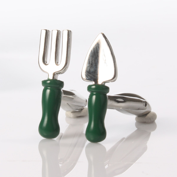 Personalised Fork and Trowel Cufflinks