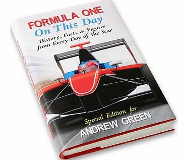 Personalised Formula 1 On This Day Book 4243