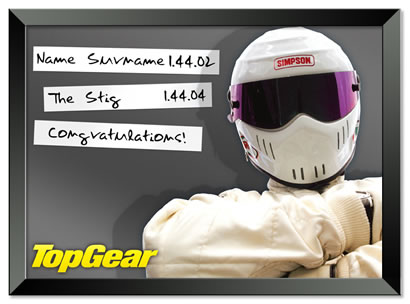 Personalised Framed Poster - The Stig