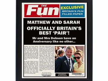 Personalised Fun Spoof Newspaper Anniversary