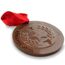 Personalised Giant Chocolate Medal