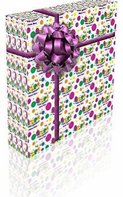 Barney Personalised Personalised Birthday Gift Wrap With 2 Tags - ADD A NAME!