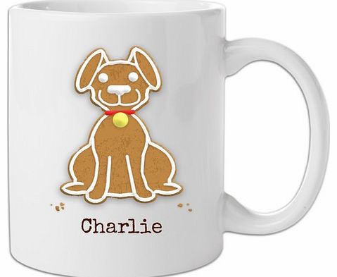 Personalised Gingerbread Dog Mug