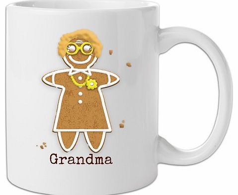 Personalised Gingerbread Grandma Mug