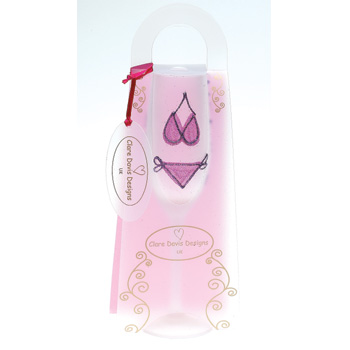 personalised Girlie Birthday Champagne Flutes