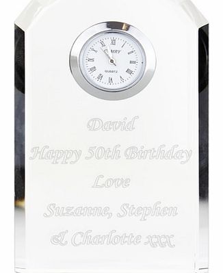 Personalised Glass Clock
