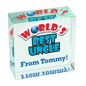 Personalised Glass Gifts - Worlds Best