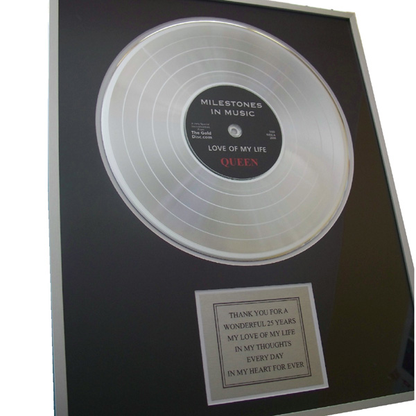 Personalised Gold Disc 12 Inch Disc