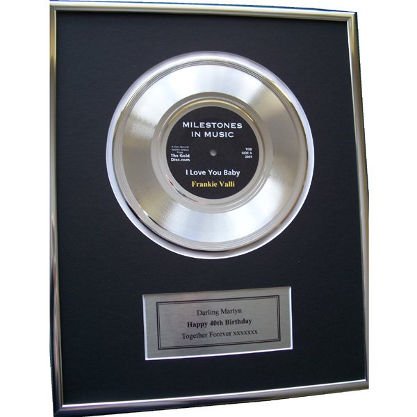 Personalised Gold Disc 7 Inch Disc