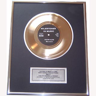 Personalised Gold Disc Red