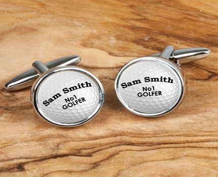 Personalised Golf Ball Cufflinks