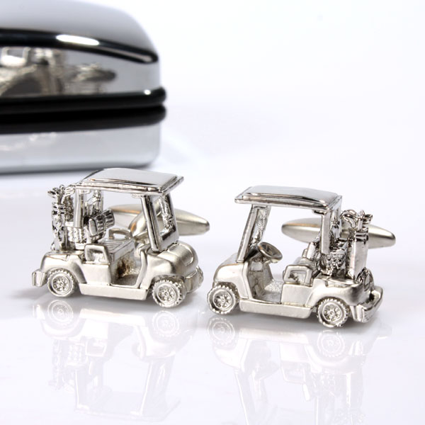 Personalised Golf Cart Cufflinks