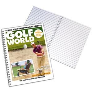 Personalised Golf World - A5 Notebook