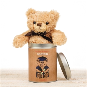 Personalised Graduation - Teddy in a Tin