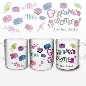 Personalised Grandmas Sweeties Mug