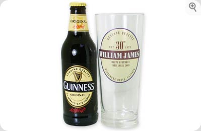personalised Guinness Birthday Set