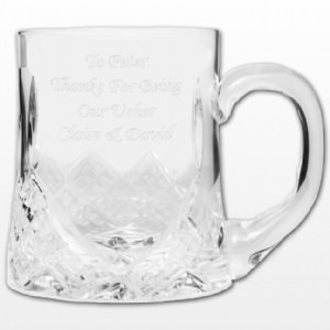 Personalised Half Pint Crystal Tankard