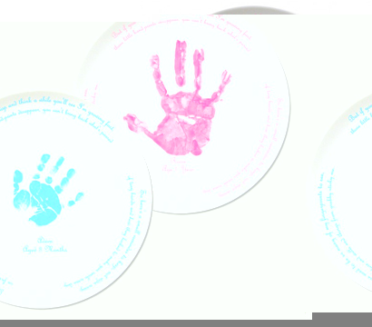 personalised Handprint Plate