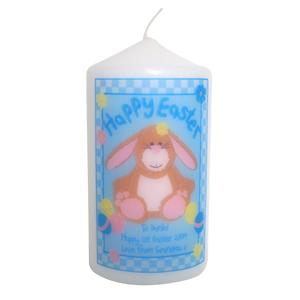 Personalised Happy Easter Bunny Candle