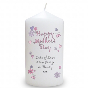 Personalised Happy Mothers Day Candle