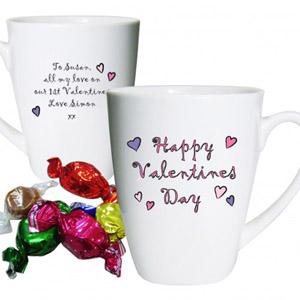 Personalised Happy Valentines Day Mug