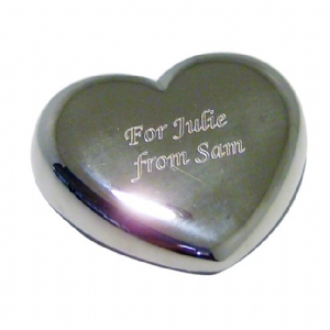 Personalised Heart Paperweight