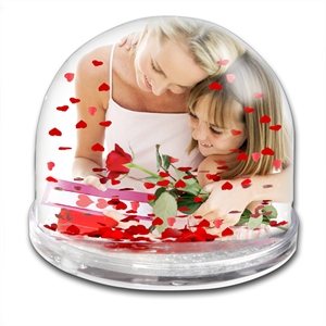 Personalised Heart Snow Globe