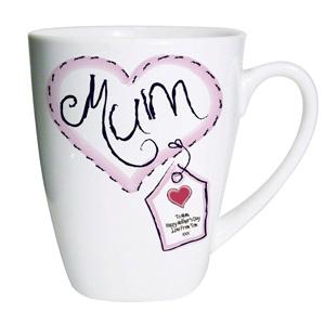 Heart Stitch Mum Small Latte Mug