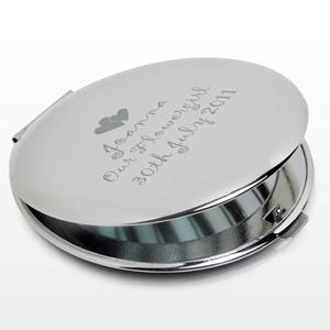 Hearts Round Compact Mirror