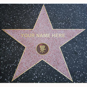 Stars Hollywood Star Walk on Personalised Hollywood Walk Of Fame Star   Review  Compare Prices
