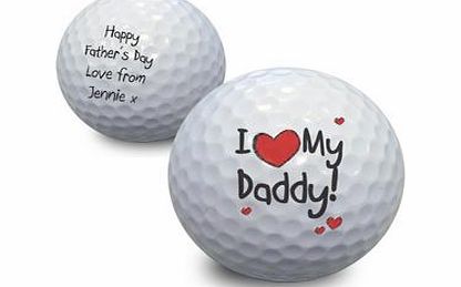 Personalised I Heart My Golf Ball