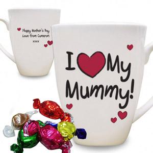 Personalised I Heart Small Latte Mug