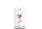 personalised I HEART U Candle