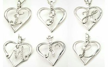 Personalised Initial Necklace Diamond and