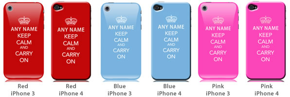Personalised iPhone Case - Keep Calm and Carry On
