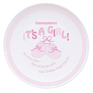 Its a Girl Plate