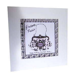personalised Jadore Paris Bag Framed Canvas