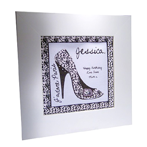 personalised Jadore Paris Shoes Framed Canvas