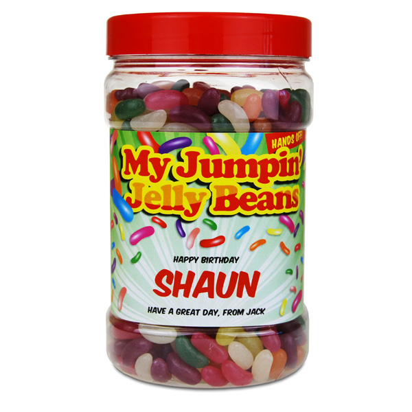 Personalised Jelly Beans Sweet Jar