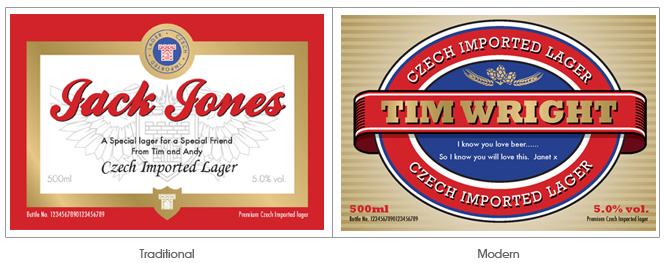 Personalised Lager and Glass Gift Set