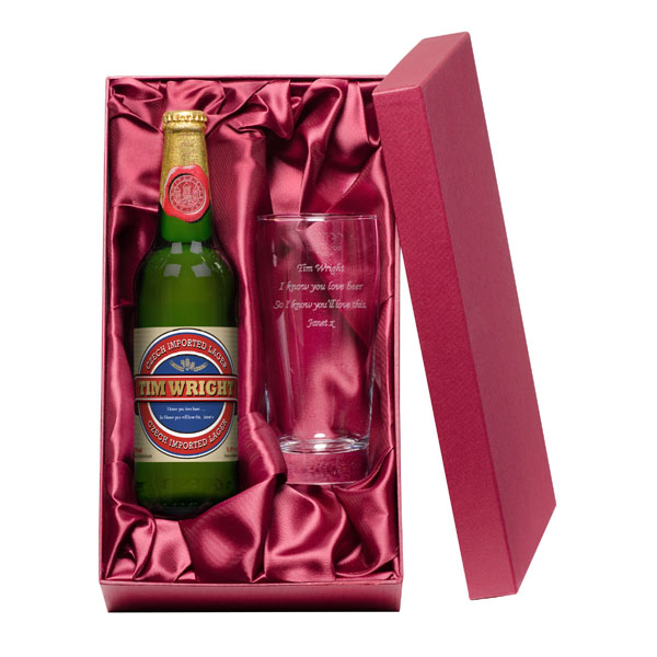 Personalised Lager Gift Pack