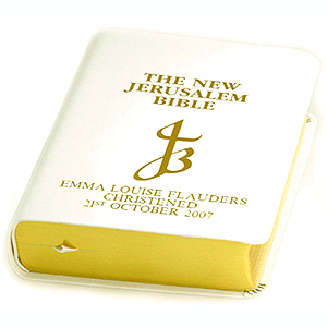 Leather Christening Bible