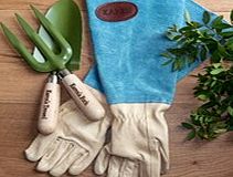 Personalised Leather Gardening Gloves