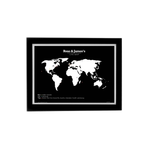 Personalised Life Map (Framed A3 Print)