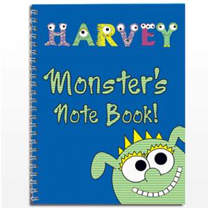 Personalised Little Monster A5 Notebook