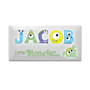 Personalised Little Monster Door Plaque