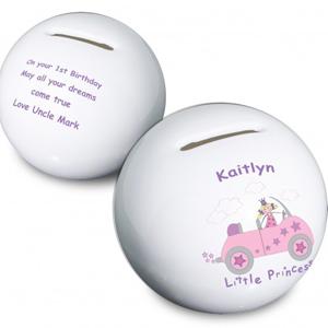 Little Princess in Car Moneybox