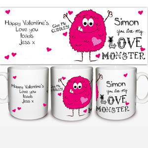 Personalised Love Monster Mug